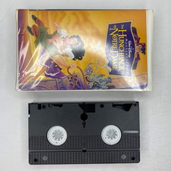 Vtg Walt Disney Masterpiece The Hunchback Of Notre Dame VHS Tape Clamshell Case - Picture 6 of 9